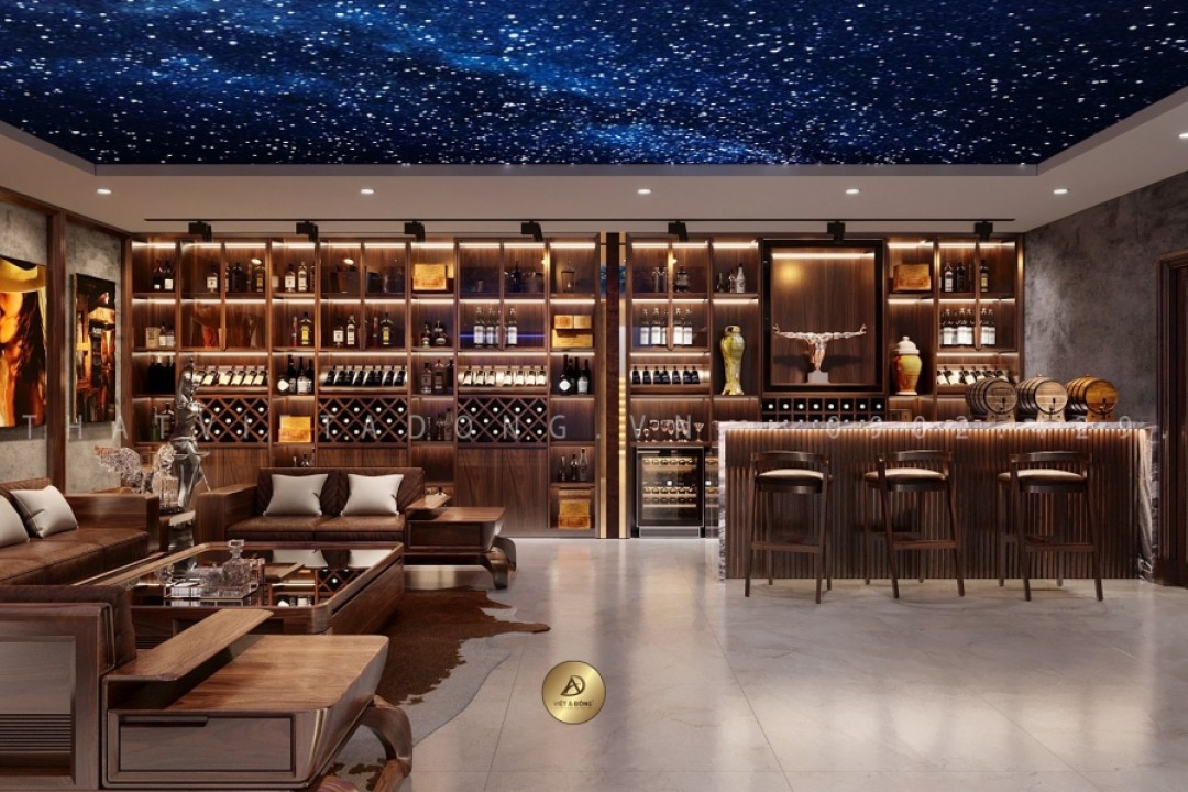 Tủ rượu gỗ óc chó TR - 15